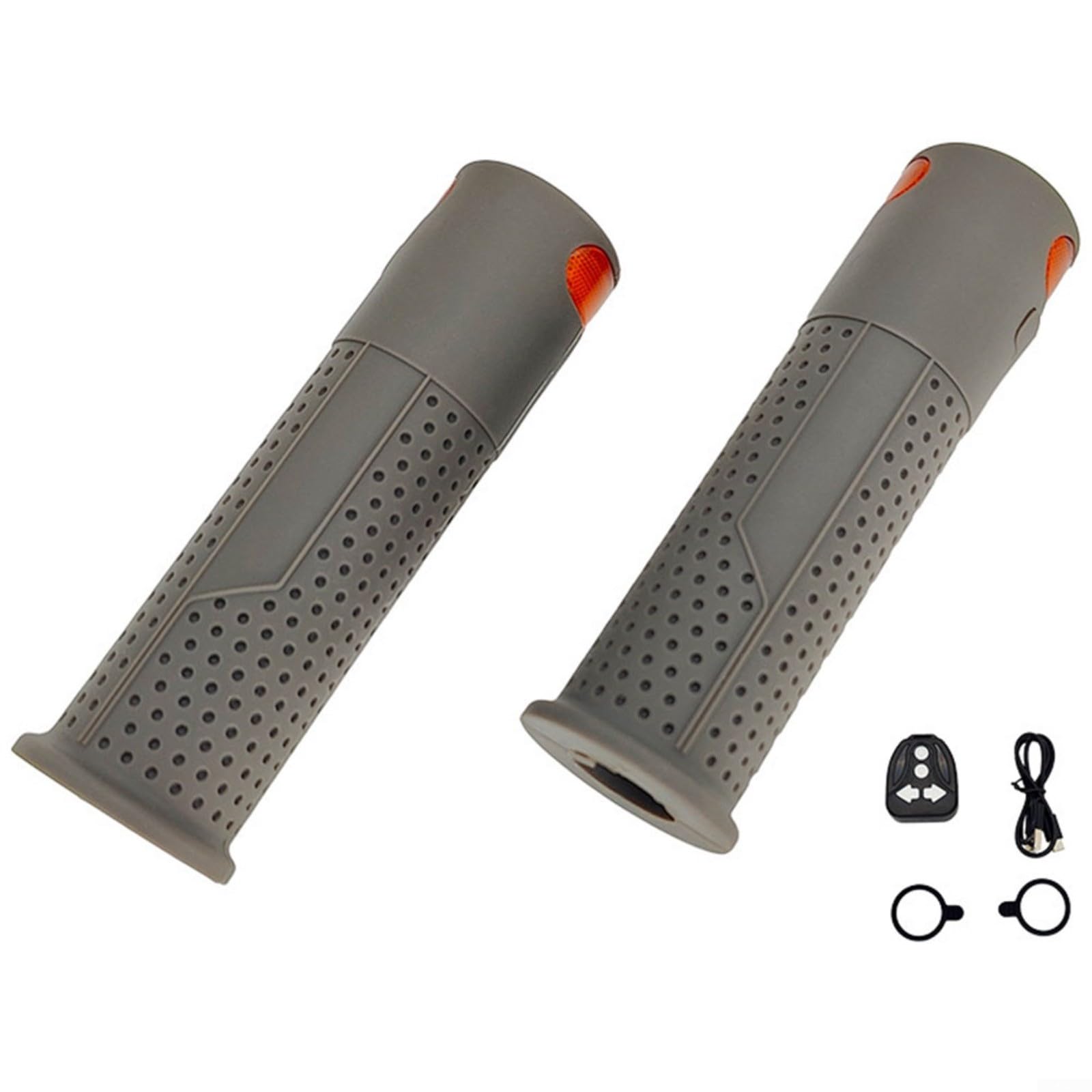 Manopole per manubrio di scooter elettrico, indicatori di direzione con indicatori di direzione integrati per Xiaomi M365 Pro 1S Pro 2 Mi3, in silicone antiscivolo, per guida notturna