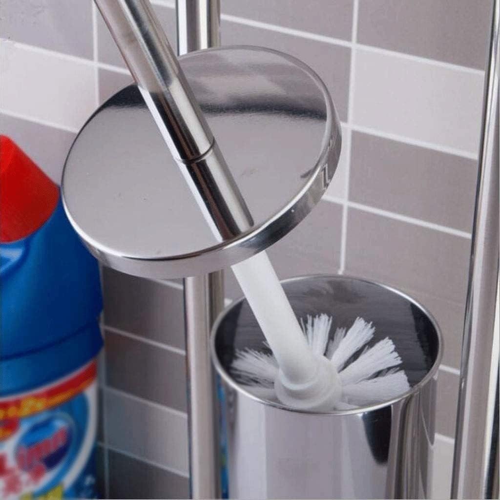 Toilet Brush Toilet Brushes and Holders Chromed Steel Brush and Paper Roll Holder Set Stainless Bathroom Brushs Holder Set