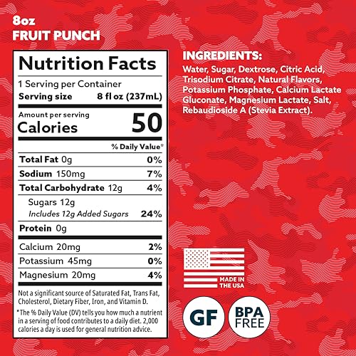 HOIST Premium Electrolyte Hydration Drink, Rapid Rehydration Sports Drink, Ready-to-Drink Liquid Pouches, Clean Formula, No Artificial Sweeteners or Dyes, Fruit Punch, 8 fl oz (Pack of 24) - Image 2