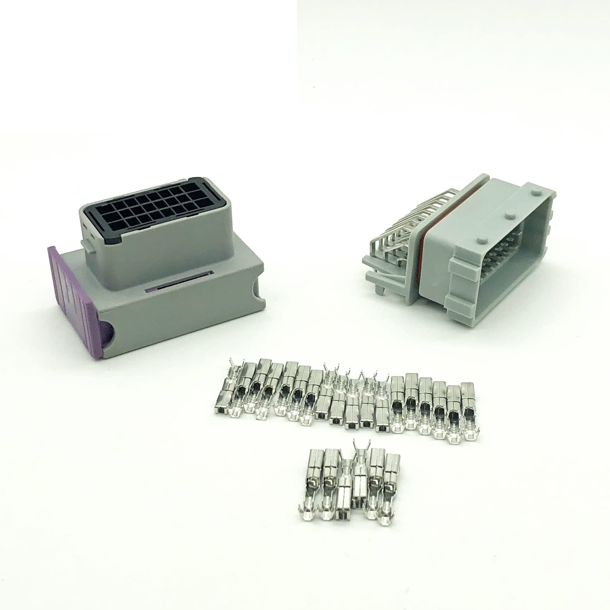 Conector masculino y femenino automotriz de 24 pines ECU 21 1pc249s80005 hccphpe24bka90f