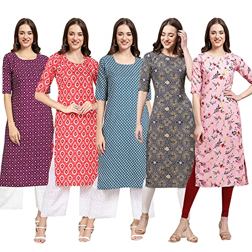 Image of Pinkmint Women's Crepe Regular Kurta