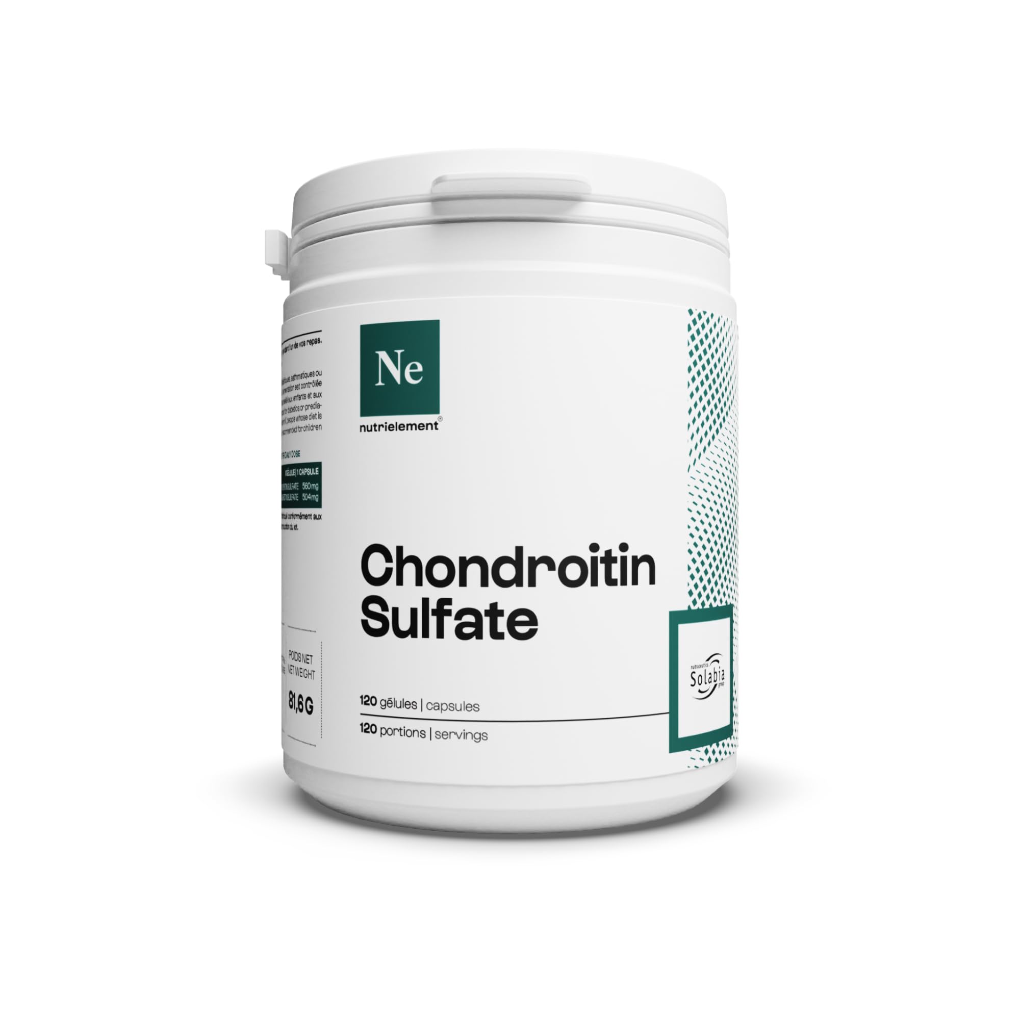 Condroitina solfato pura al 100% | Protezione articolare • Resistenza dei tendini • Rigenerazione dei tessuti • Sport e Salute | Nutrimuscle | 120 capsule