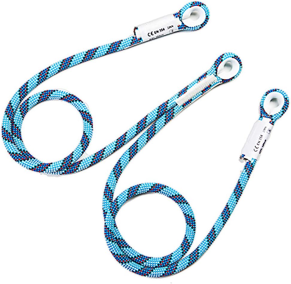 22KN/4945lbf Prusik Loop Pre-Sewn Climbing Utility Cord, Professional Tree and Rock Climbing Gear High Altitude Anti Fall Off Protective Safety Belt Cowstail Diameter 10.5mm