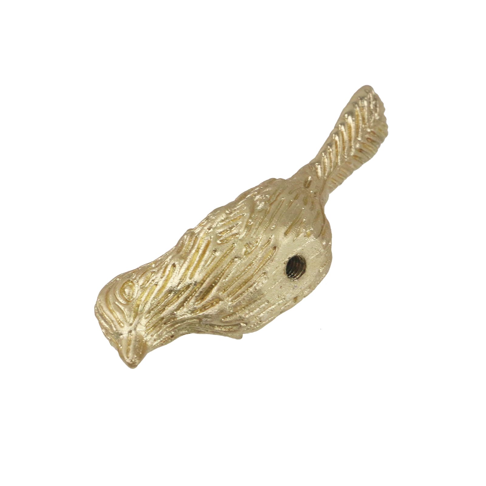 AHANDMAKER 2-Pack Antique Golden Bird Knobs – Unique Alloy Drawer Handles, 1.1″ Size, For Dresser, Kitchen Cabinet, Laundry Room, Home Decor