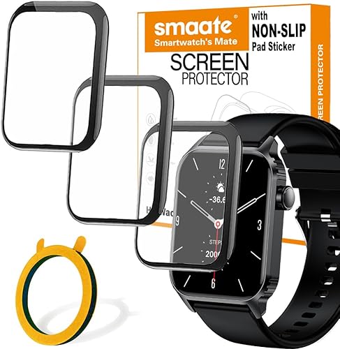 Paquete de 3 protectores de pantalla 3D compatibles con TRAUSI TG08 de 1.83 pulgadas, material PMMA, cobertura completa, antiroturas, con