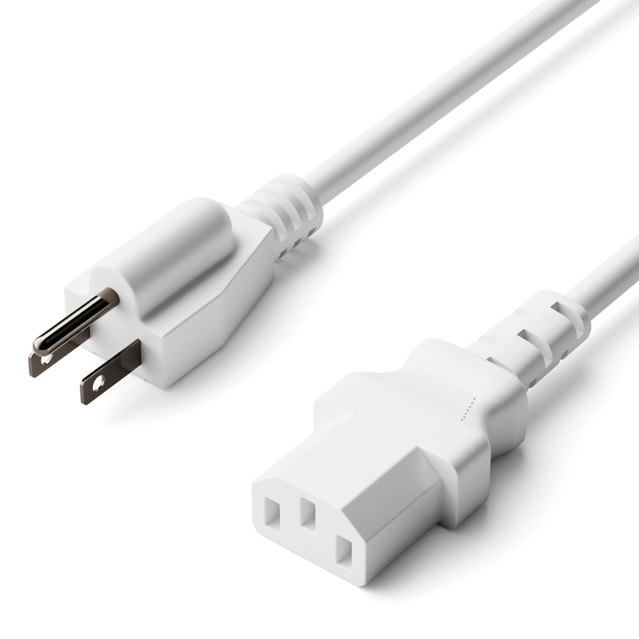 Amazon.com: THE CIMPLE CO 15 FT 3-Prong AC White Power Cable for