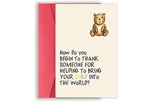 Thank You Card for Midwife, Labor and Delivery Nurse, Doula OBGYN Appreciation Gift Card