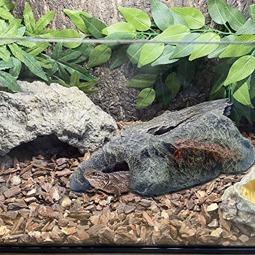 Bnosdm Reptile Hides Large Rock Aquarium Habitat Decor Rock Terrarium Habitat Decor Ornament Shelter For Snake Geckos Lizards Bearded Dragon Turtle Frogs Spiders Amphibians #TOP1