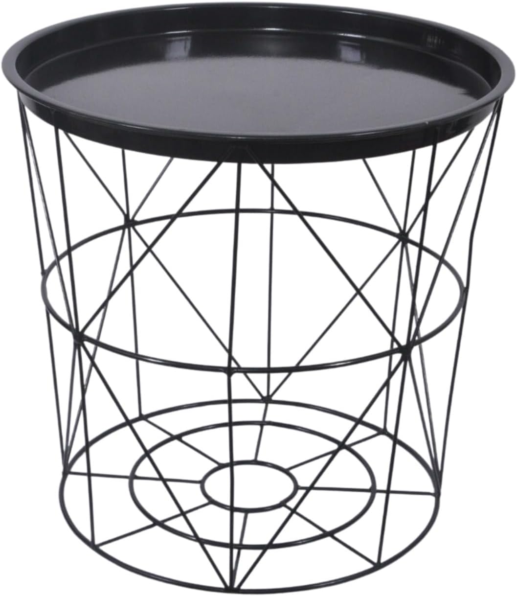 Tromso Basket Side Table With Removable Top Extra Storage for Toys/Books Living Room/Bedroom