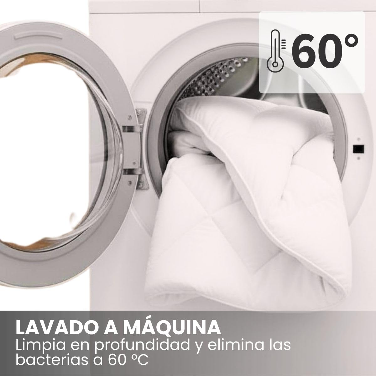 DREAMWAY - Edredón de 200 x 220 cm, 4 Estaciones, 2 Piezas, Incluye edredón para Todo el año, 200 x 220 cm, 300 gsm, edredón de Verano de 200 x220 cm, 150 gsm, 2 edredones con Botones, para Cuatro