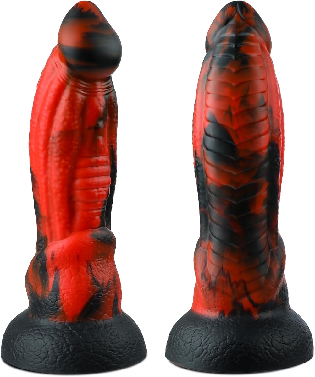 Monster Realistic Dildo Sex Toys for Women, 8.5 Inch Huge Dragon Dildo with Strong Suction Cup for Hands-Free Play, Big Anal Dildos, Silicone Fantasy Thick Dildo Prostate Massager Anal Plug Adult Toys