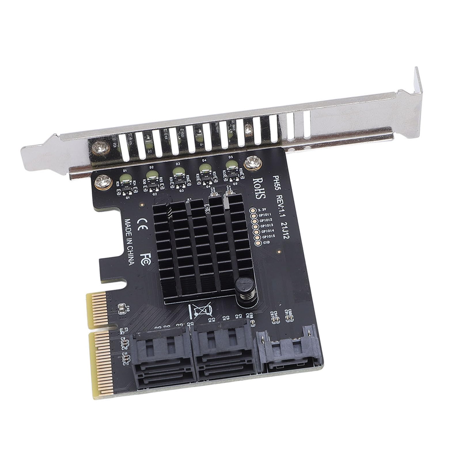 Cocoarm Scheda di Espansione PCIe, 5 Porte 3.0 6Gbps