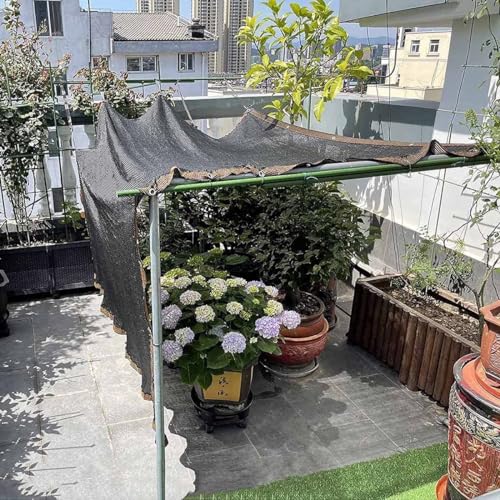 Filet d'ombrage noir pour serre de jardin et plantes 4,6x4,6m