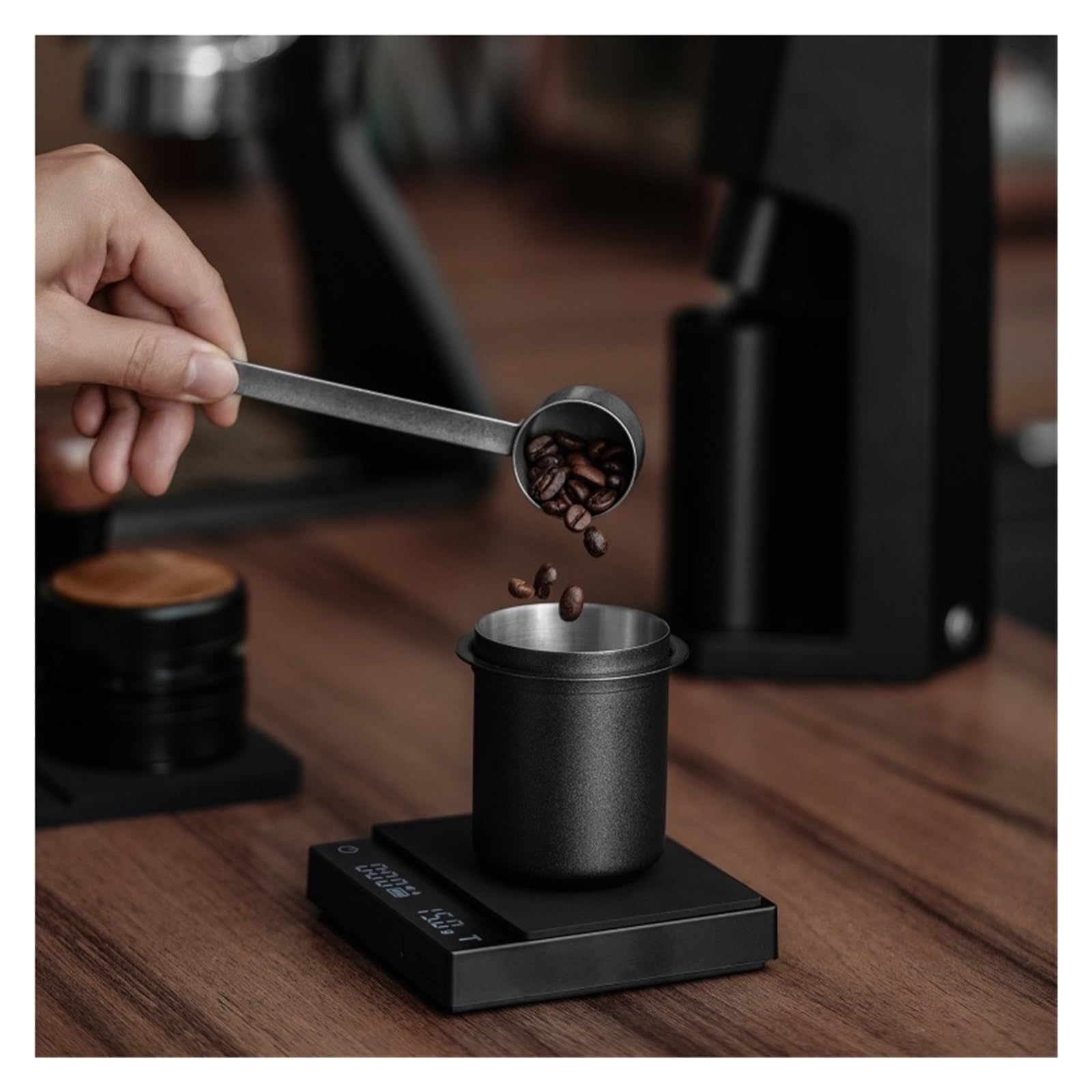 Taza Dosificadora De Café Expreso De 58mm, Compatible Con Portafiltro De 58mm, Accesorios De Café De Acero Inoxidable 304, Regalo De Barista For El Hogar(White)