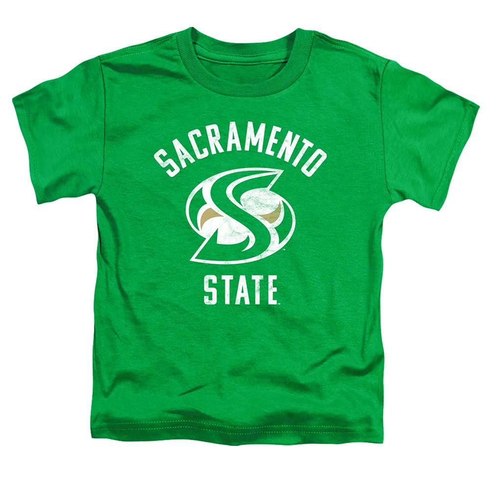 Sacramento State University Official Sacramento State Hornets Logo Unisex Toddler T Shirt,Kelly Green, 4