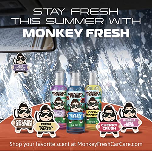 Image of Monkey Fresh Hanging Car Air Fresheners (JDM Monkey Squash)