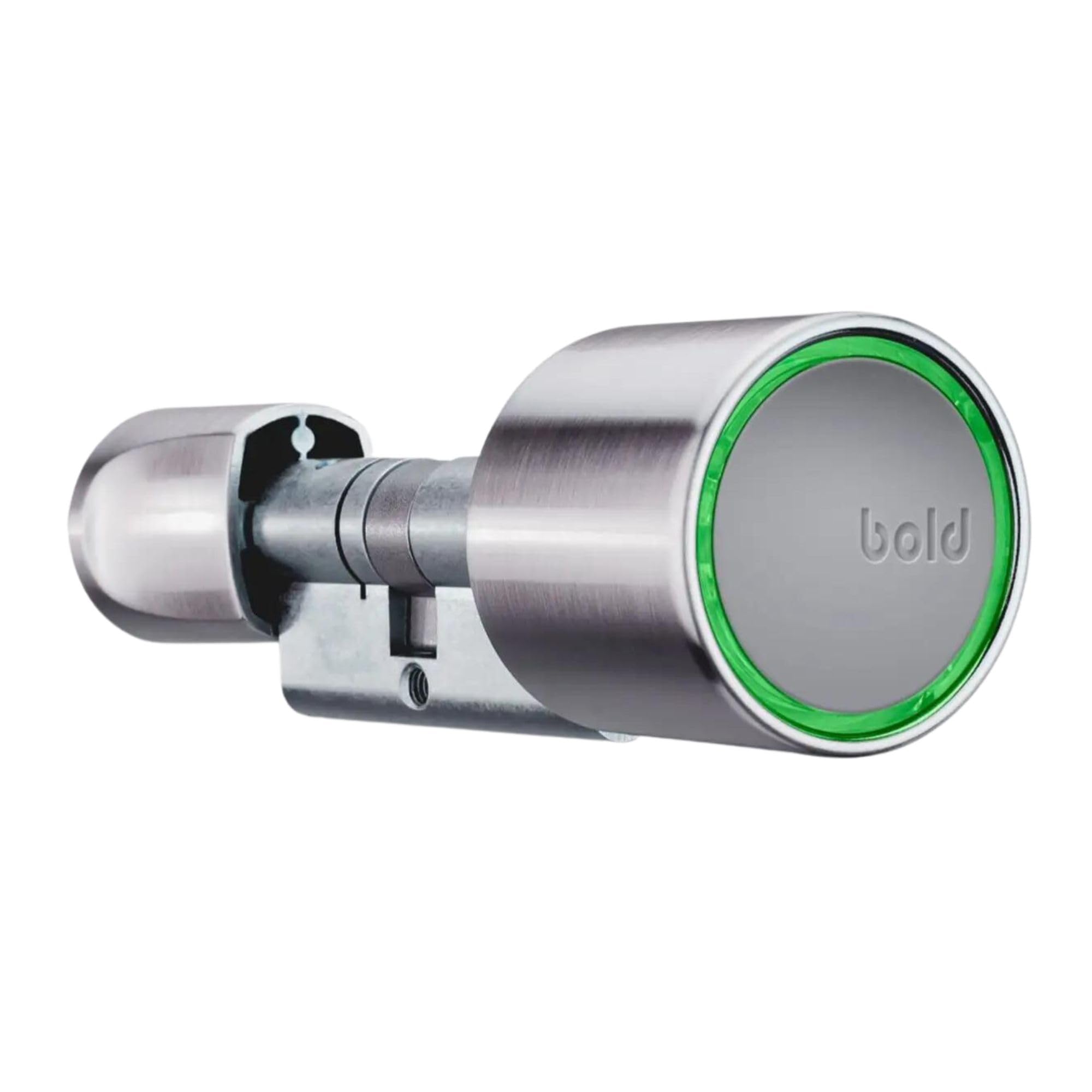 Bold SX-55 Inteligentna Wkładka Bębenkowa Bez Klucza – Bluetooth, Certyfikat SKG 3 Gwiazdki, Wodoodporna IP54, Dostęp przez Smartfon i Kod PIN, Srebrny