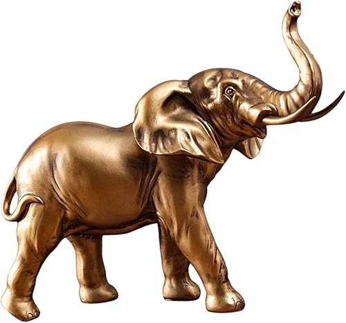 Figuras decorativas de resina, escultura, decoraciones, recuerdos, regalos, escritorio, hogar, estatuas de elefante para festivales, Navidad,