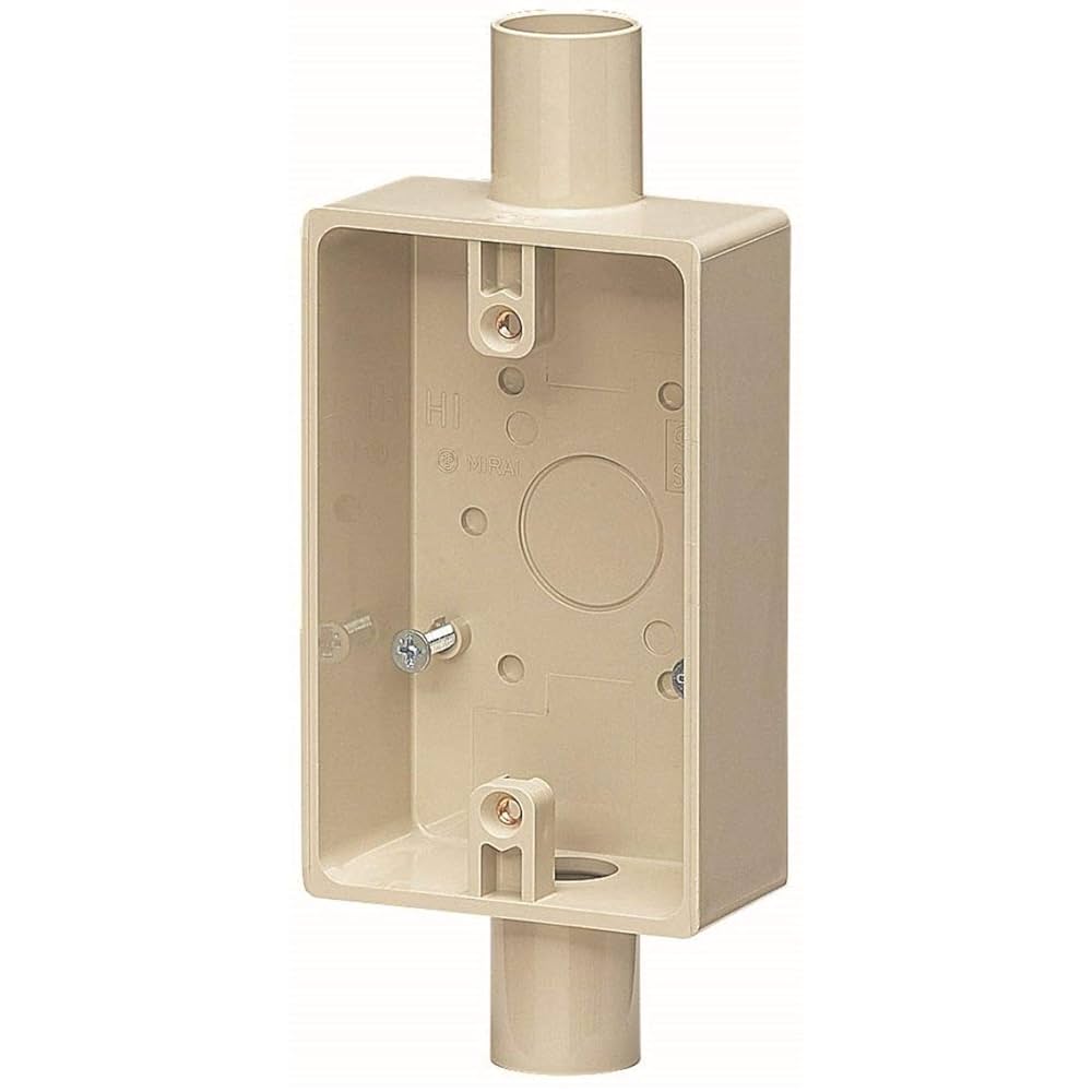 【専用出品】帯なし 未来工業 露出スイッチボックス コネクタ付 ベージュ SW1-22FG