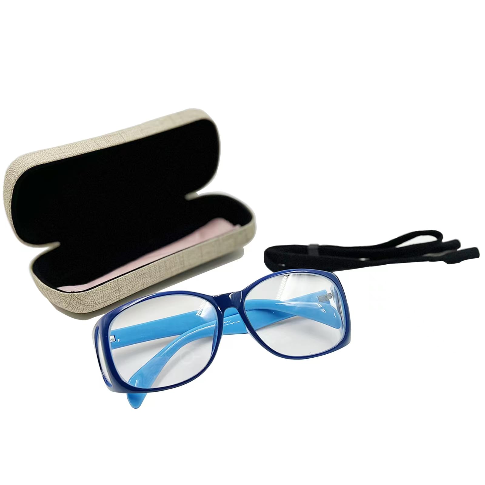 YTFLOT Leaded Glasses 0.75mmPb X-ray Protection Safety Protection Lens Eyewear with Permanent Side Shields (Bule)