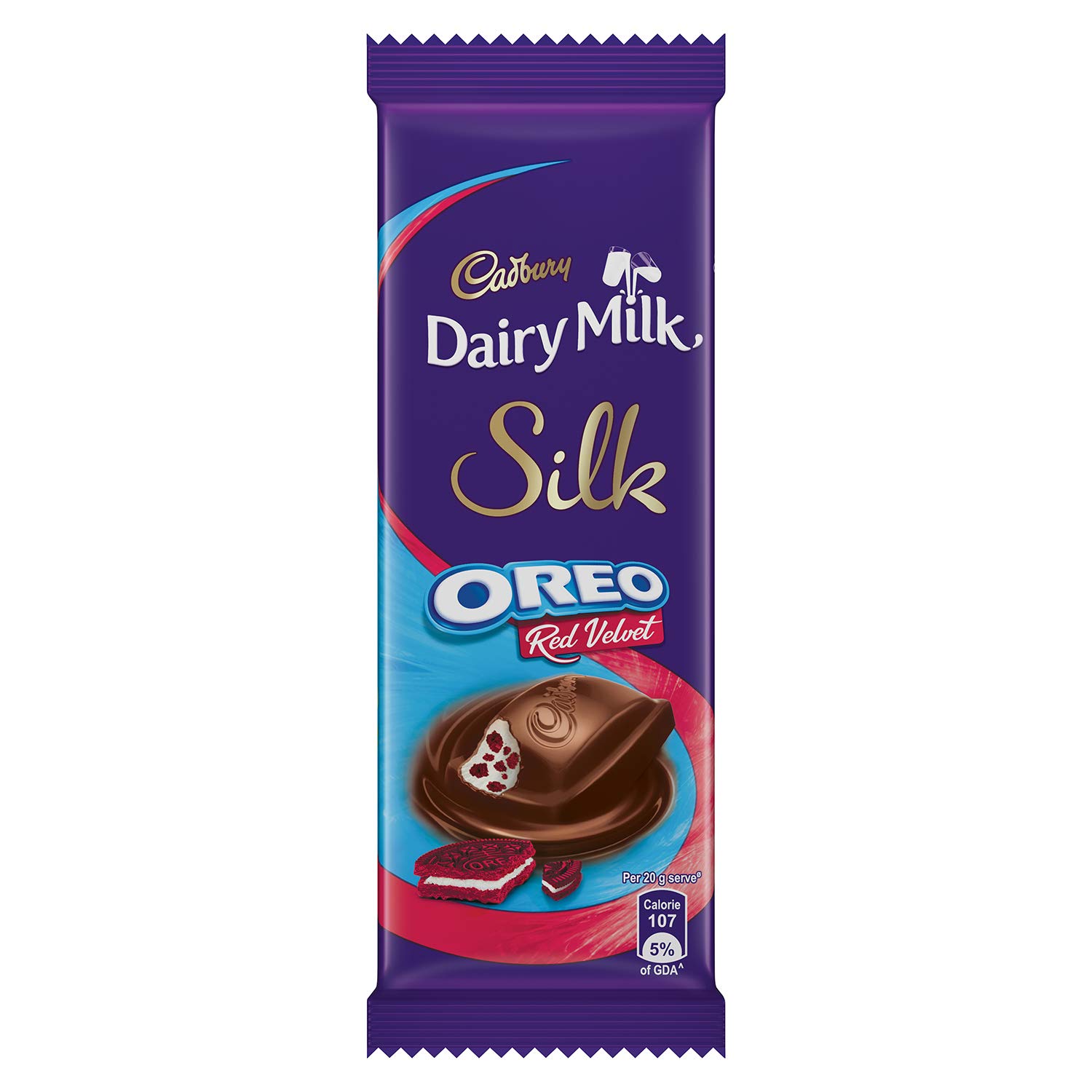 Cadbury Dairy Milk Silk Oreo Red Velvet Chocolate Bar, 60g
