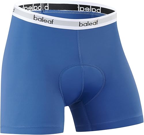 BALEAF Ropa interior de ciclismo para hombre con acolchado 4D, pantalones cortos de ciclismo de montaña, pantalones cortos acolchados para ciclismo