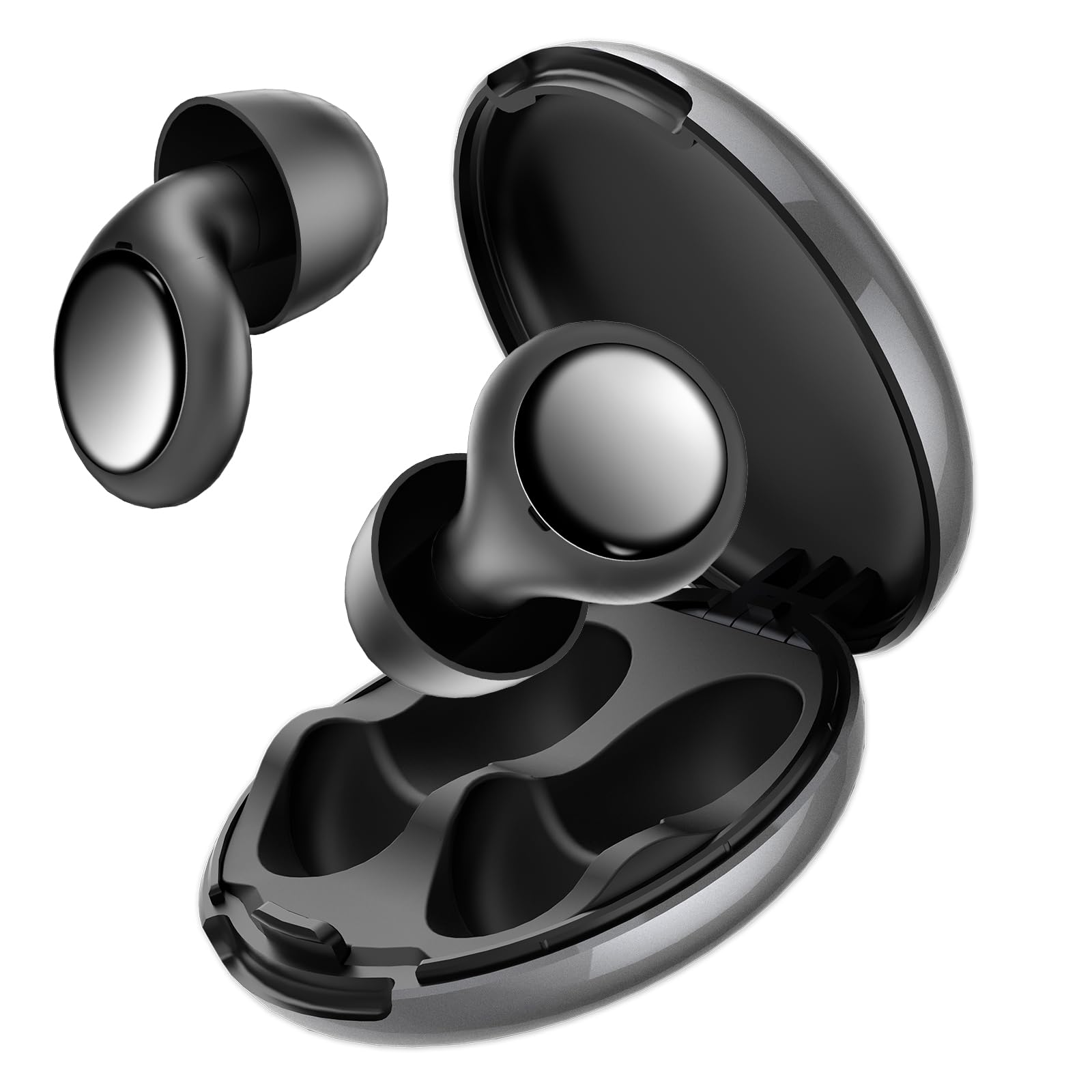 Ear Plugs, Comfortable Reusable Noise-Cancelling Earplugs for Sleep, Silicone Earplugs wit...