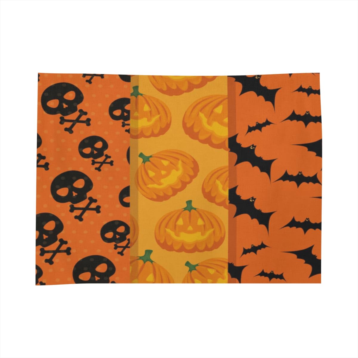 2 tovaglie per Halloween, usa e getta con teschio e pipistrello