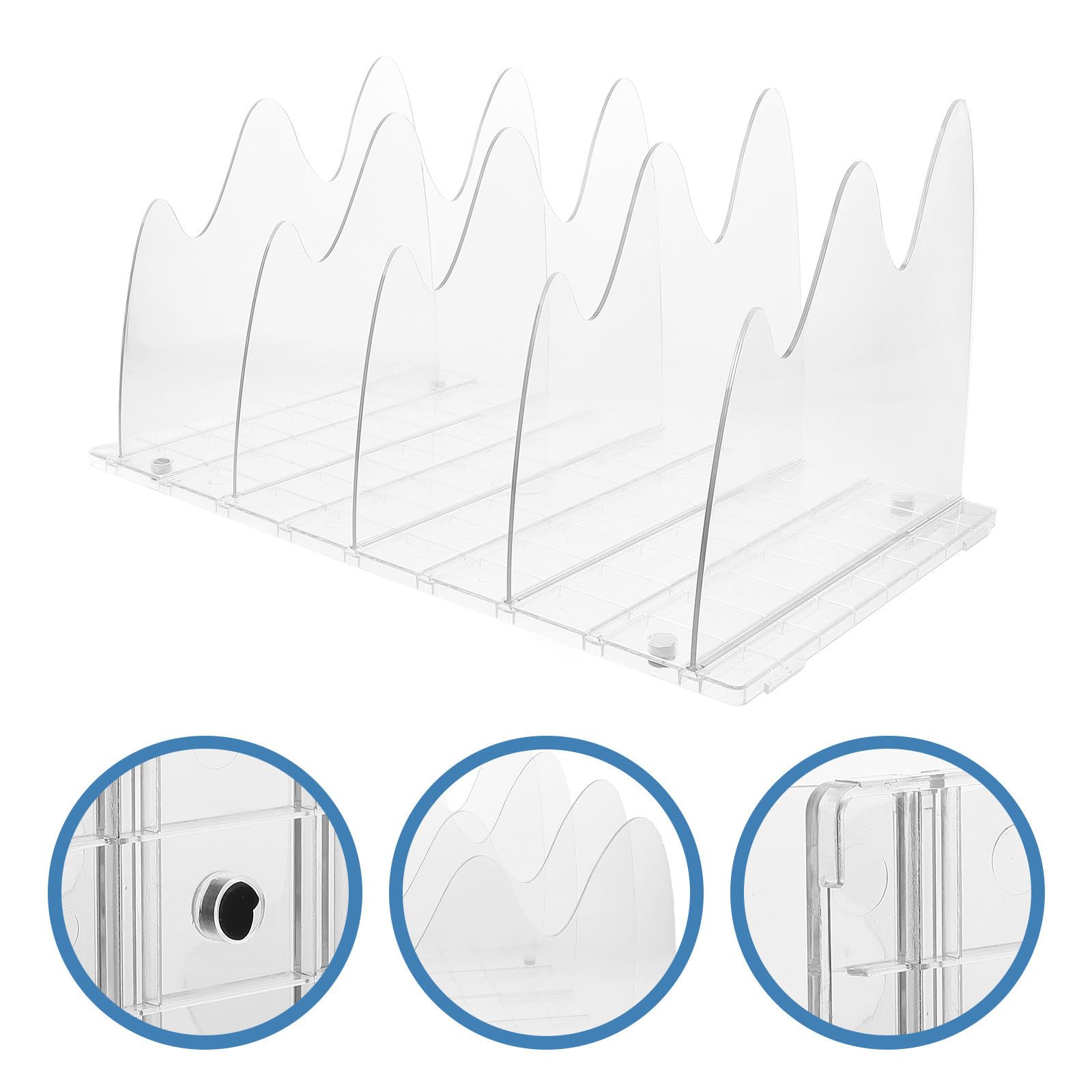 Separador de Estantes para Armario, Divisor de Estantes Transparente, Plástico, Ligero, No se Deforma Fácilmente, para Ropa y Bolsos, Hogar y Dormitorio