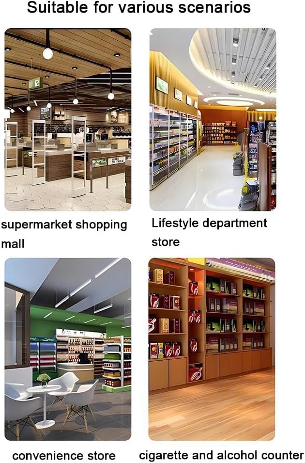 Clear Acrylic Automatic Cigarette Pushers Display Rack Shelf for Stores - Wall Mounted Holder, Rectangular Countertop Box