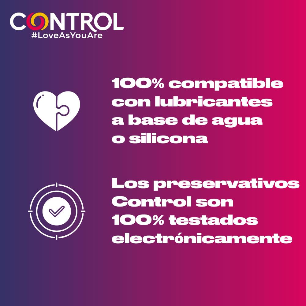 CONTROL Finissimo Senso Preservativos Ultrafinos de Látex Natural 40 Unidades