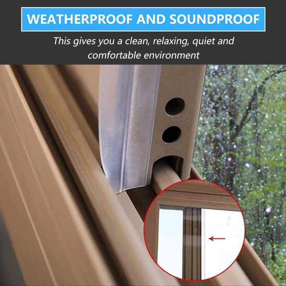 Gnanex Multi Purpose Door Tape for Seal and Window Sealing Tapes | Weather Strip Door Tape for Insects Bugs Cockroach, Sound Proof and Stop Air Door Window Sealing Adhesive Tape (3 Meter) 1