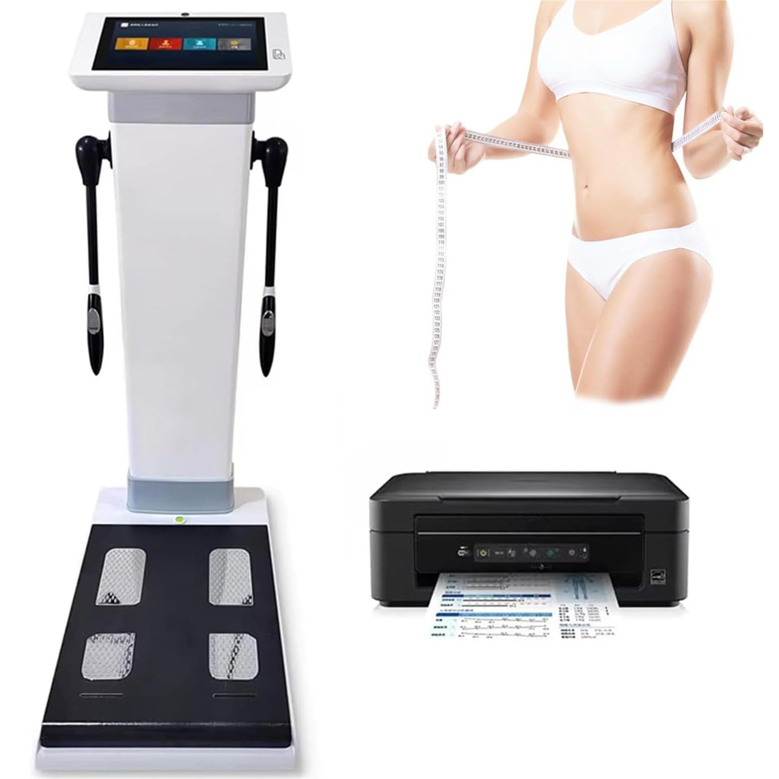 Inteligentny Analizator Składu Ciała Z 10,1-Calowym Ekranem Dotykowym HD Touch, Maszyna Do Analizy Bioimpedancji, Precyzyjny Pomiar Tłuszczu, BMI, Masy I Mięśni