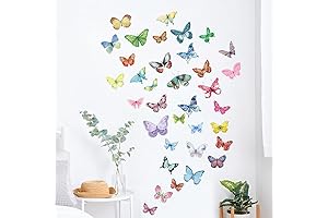 Stunning Watercolor Butterfly Beauties Enhancing Girls' Bedrooms and Nursery Walls
