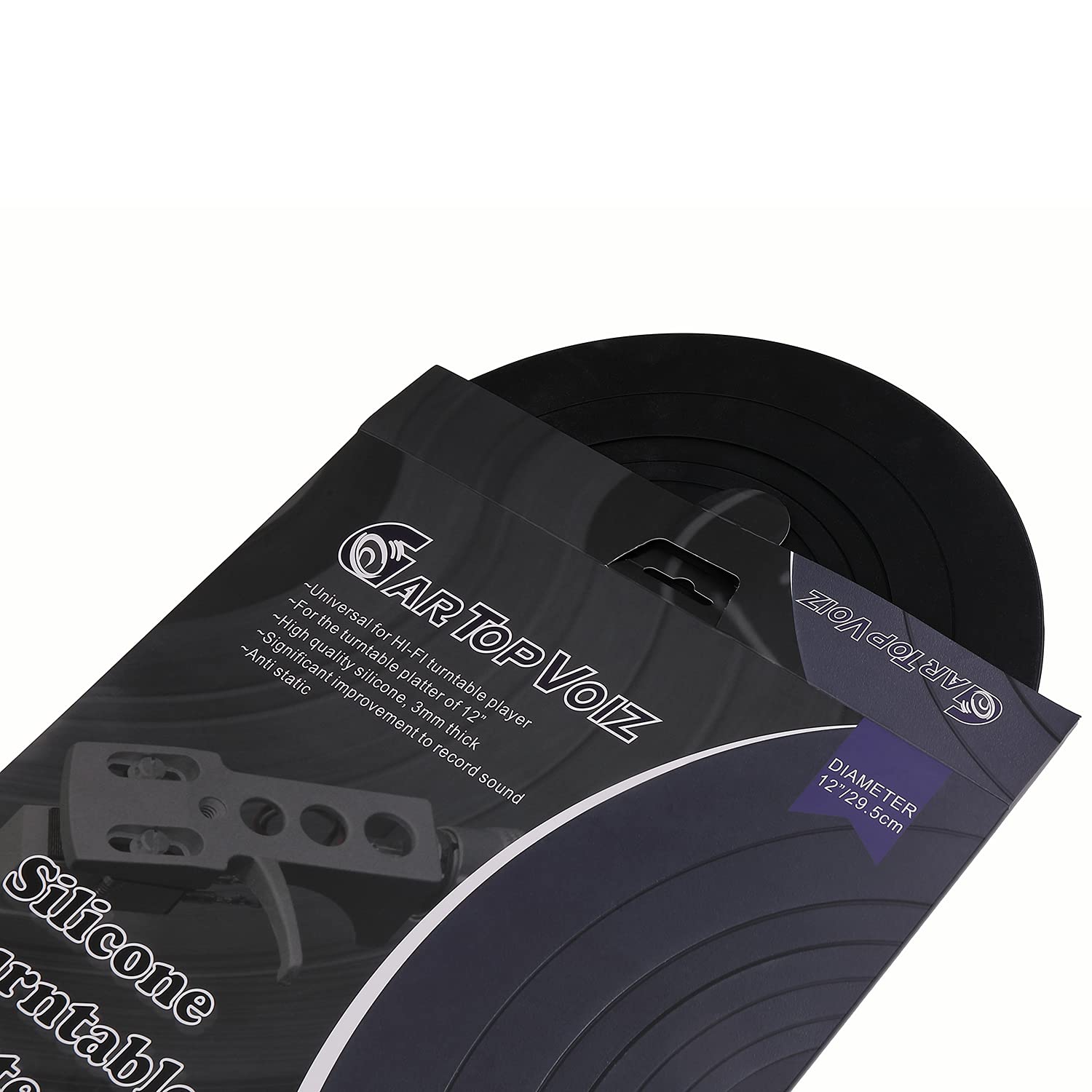 Anti-Rutsch Plattenspieler-Matte Aus Silikon – 30,5 Cm Durchmesser, Für Alle Plattenspieler