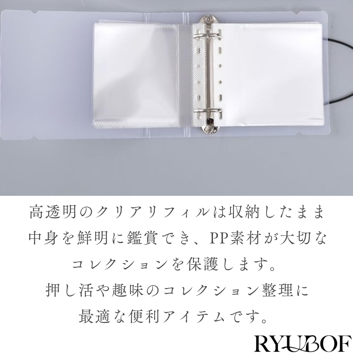 Amazon.co.jp: RYUBOF ミニ色紙ファイル 大容量 50枚 収納ケース ミニ
