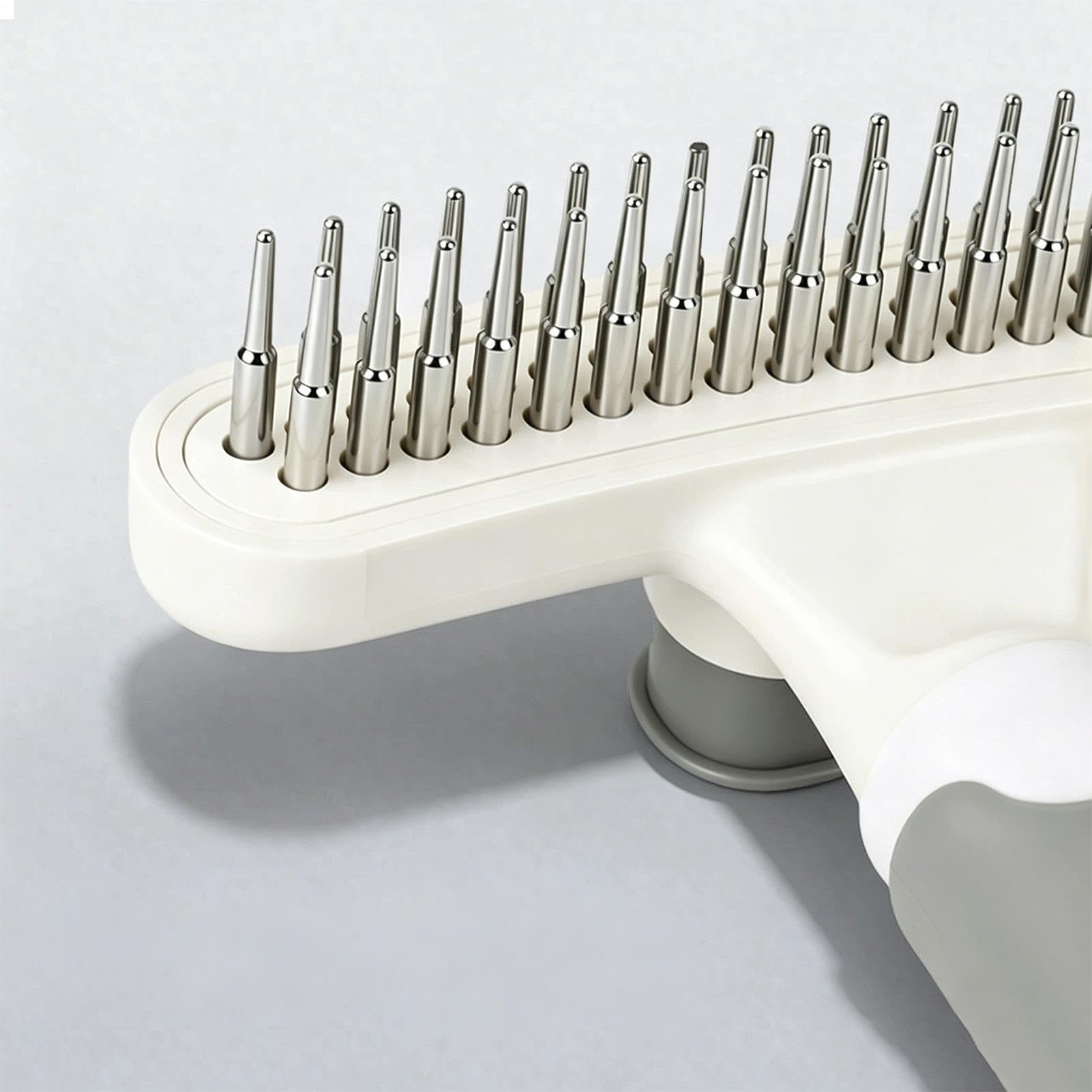 Hundehaar-Striegel | Edelstahl Ergonomisch Rostfrei | Enthaarungsstriegel für und Outdoor | für lange kurze dicke lockere Haare täglich Zuhause Indoor Reise