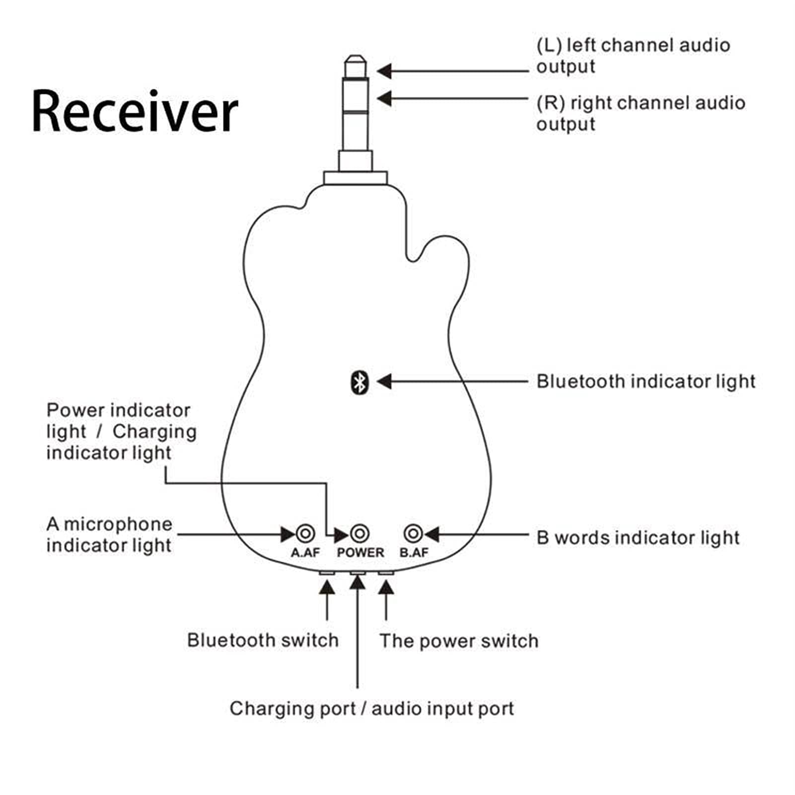 Mikrofon do śpiewania UHF. Mikrofon radiowy z Bluetooth odtwarzaniem muzyki profesjonalnej, dynamicznej, ręcznie ładowanej, litowej, karaoke dla dzieci