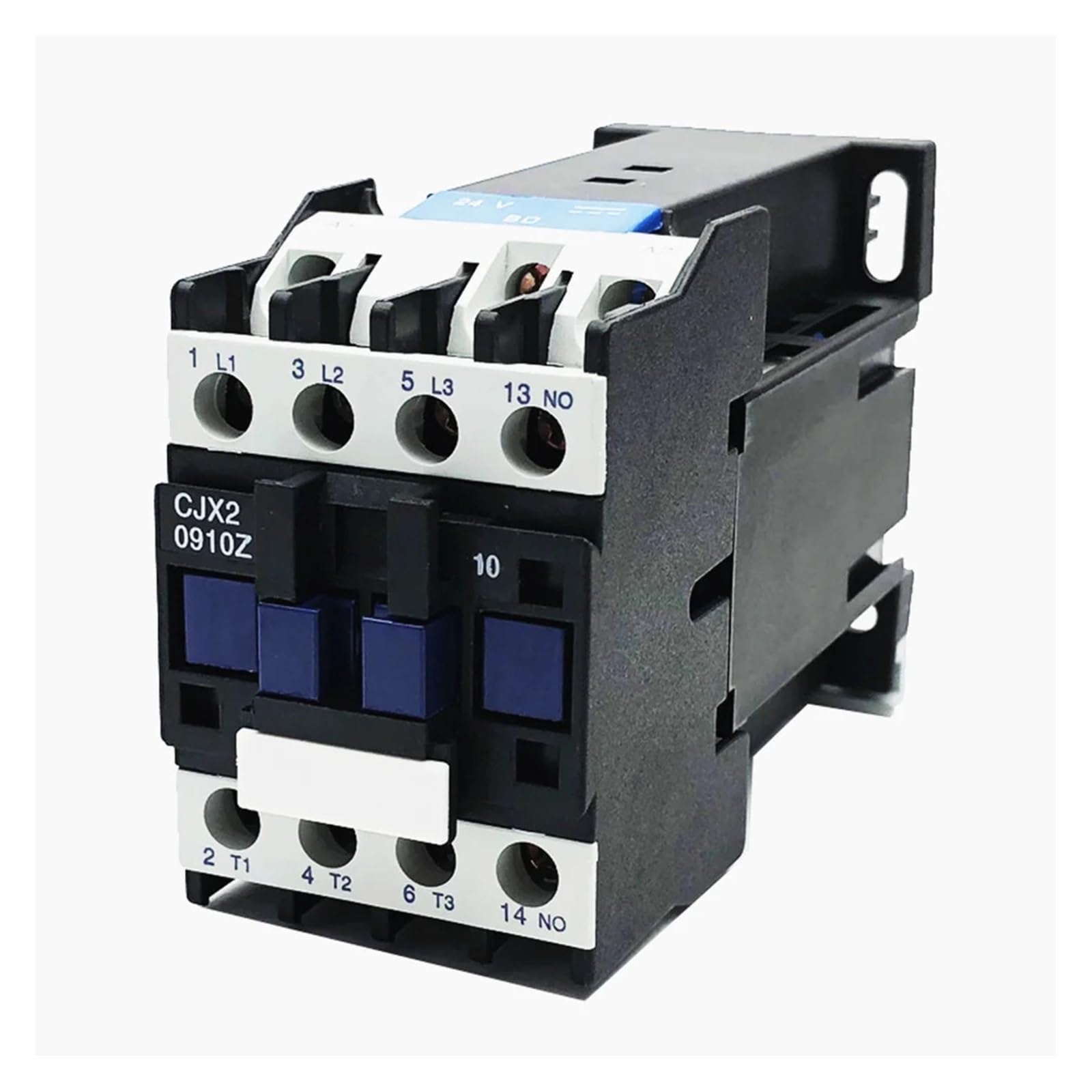 Nvsfzgiyg One Color Dc Contactor Cjx2-0910Z 1No/1Nc Electromagnetic 9A Lp1-0910 Dc12v 24V 48V 110V(0910Z-Dc110v)