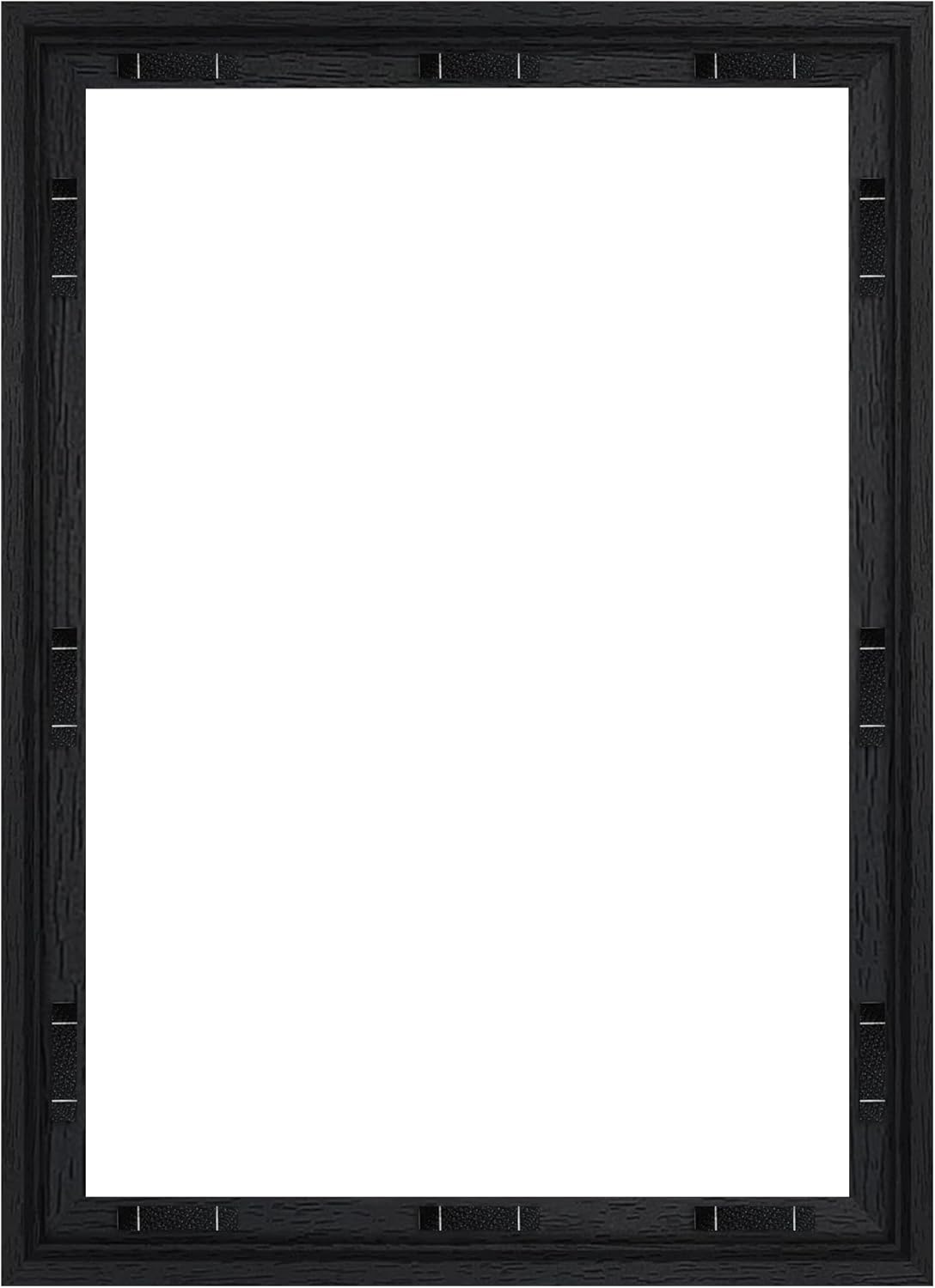 Abtgt 18x24 Canvas Floating Frame with 0.9" Deep, Black Floater Frame for Canvas Paintings with Adhesive, Vertical or Horizontal Wall Art frame for Prints Oil Painting Diamond Decor, 1 Pack. Black 18x24