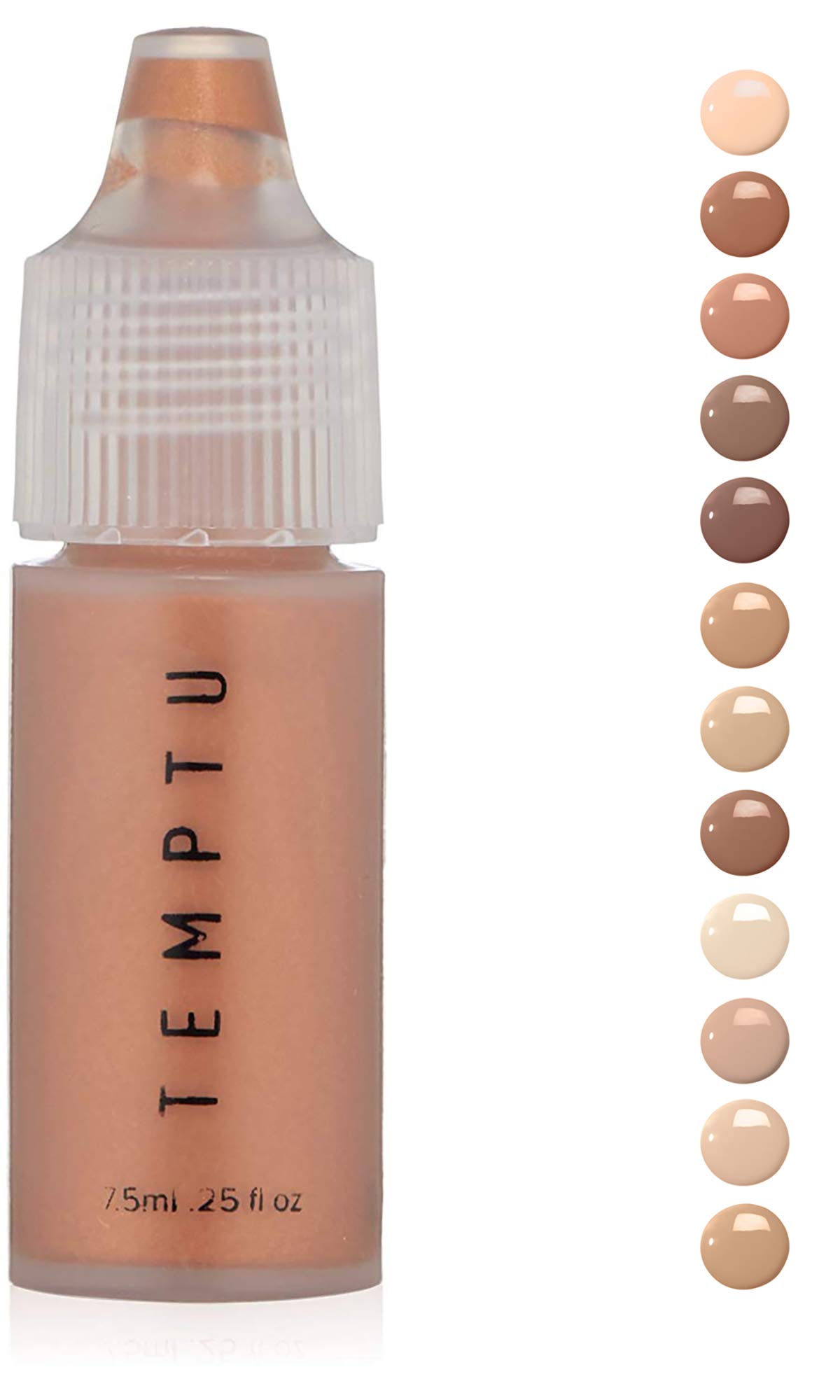 TemptuS/B Silicone-Based Airbrush Foundation: Professional Long-Wear Liquid Makeup, Sheer To Full Coverage For A Hydrated, Healthy-Looking Glow & Luminous, Dewy Finish On All Skin Types, 008 Clay,