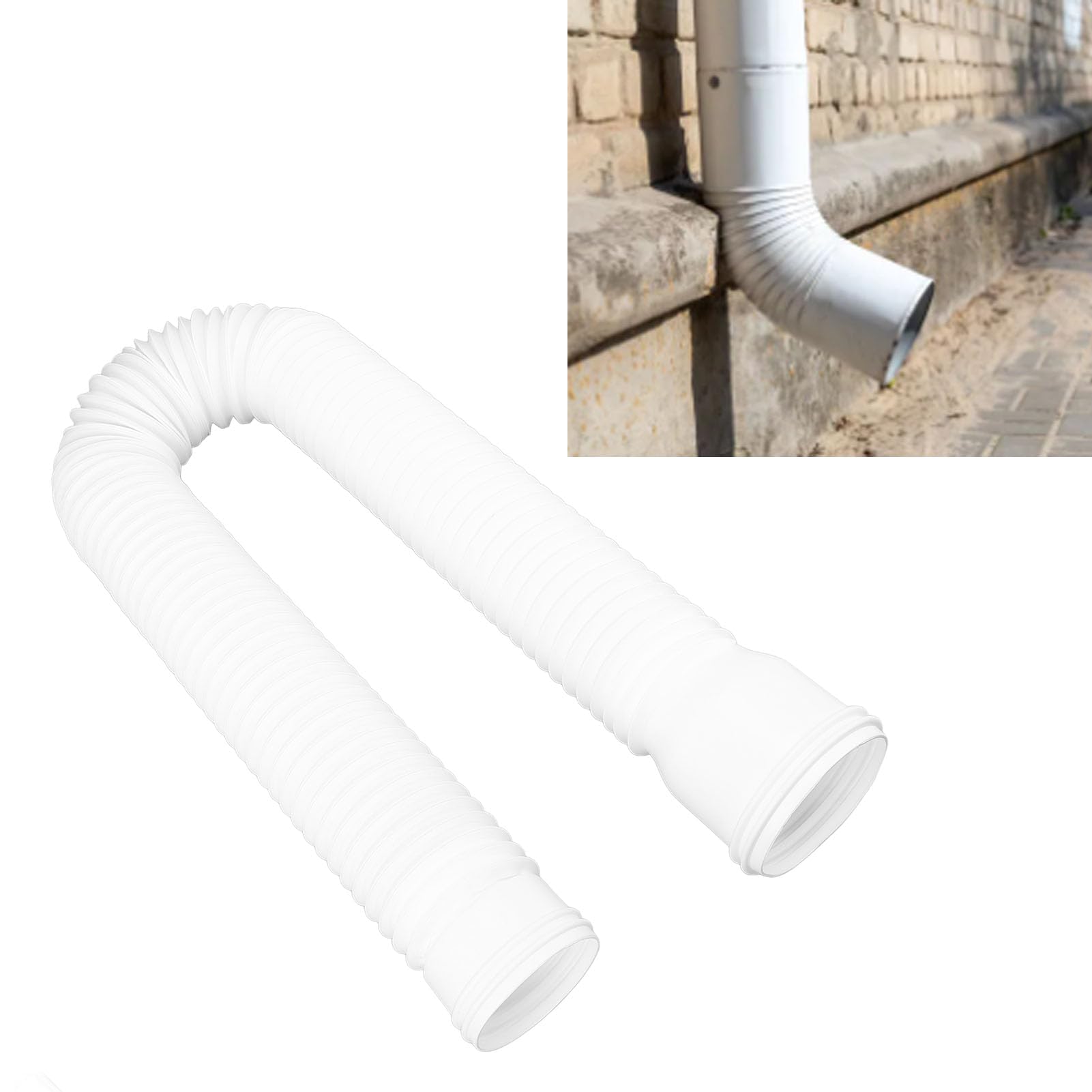HERCHR Extendable From 20 to 59in Rain Gutter Downspout Extension - Image 2
