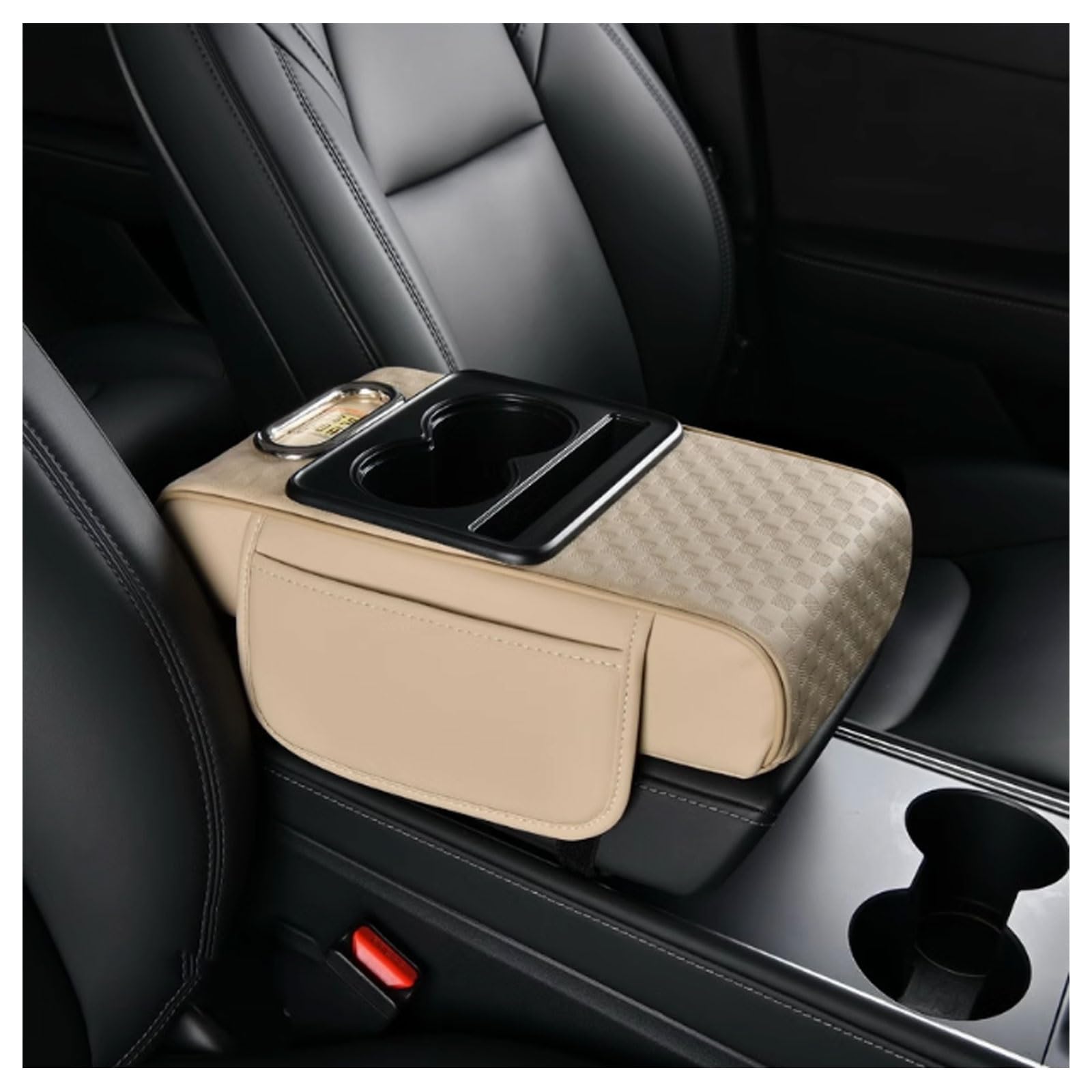 Hoes voor middenarmsteun, voor Toyota RAV4 2019 2020 2021-krasbescherming Middenconsole Kunstlederen armsteundoos Middenconsole Hoes Auto- interieuraccessoires