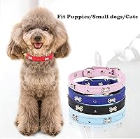 Vista 14 de Love Dream Collares de cuero para identificación de cachorros, 14 unidades, de poliuretano suave, ajustables, para identificación de arena