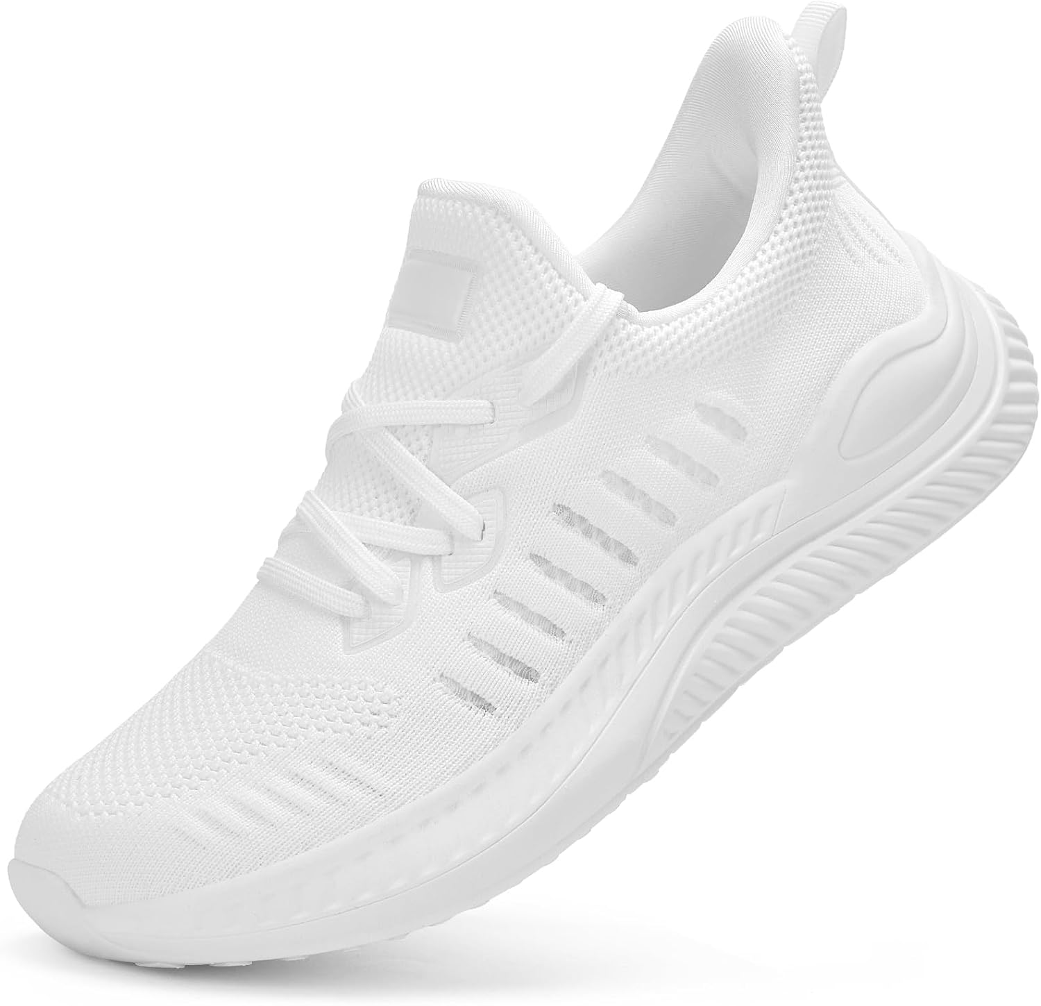 BACSAC Wide Walking Shoes for Men Slip On Mens Running Shoes Tennis Shoes Lightweight Breathable Walking Sneakers Workout Gym Wide Sneakers
