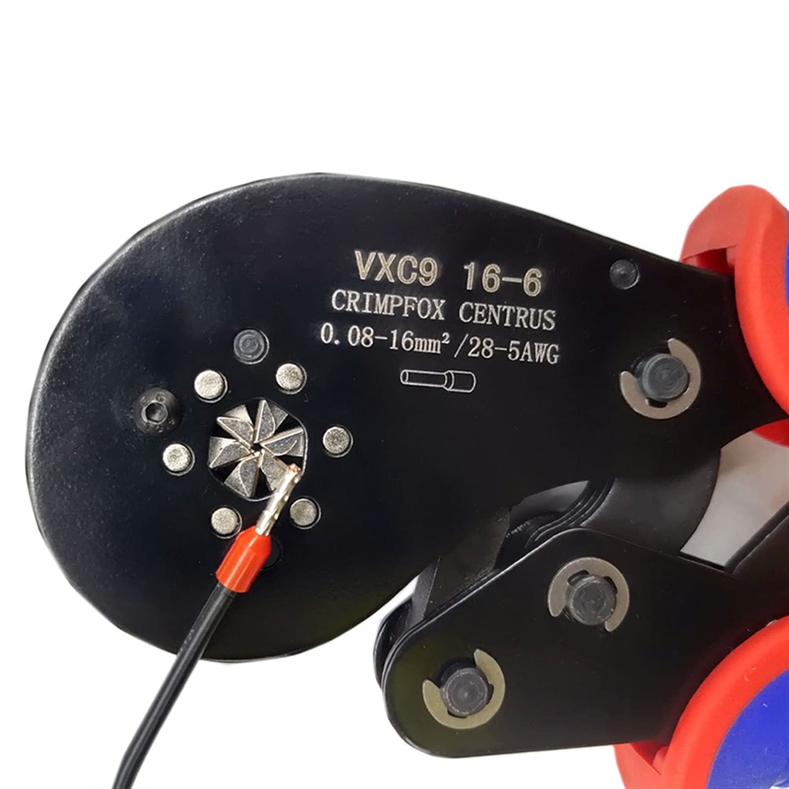 Crimpadora Terminales, Alicates de crimpeado para terminales de Tubo VXC9, 16-6 Pines, Estilo Europeo, Juego de alicates de crimpeado para terminales, alicates multifunción