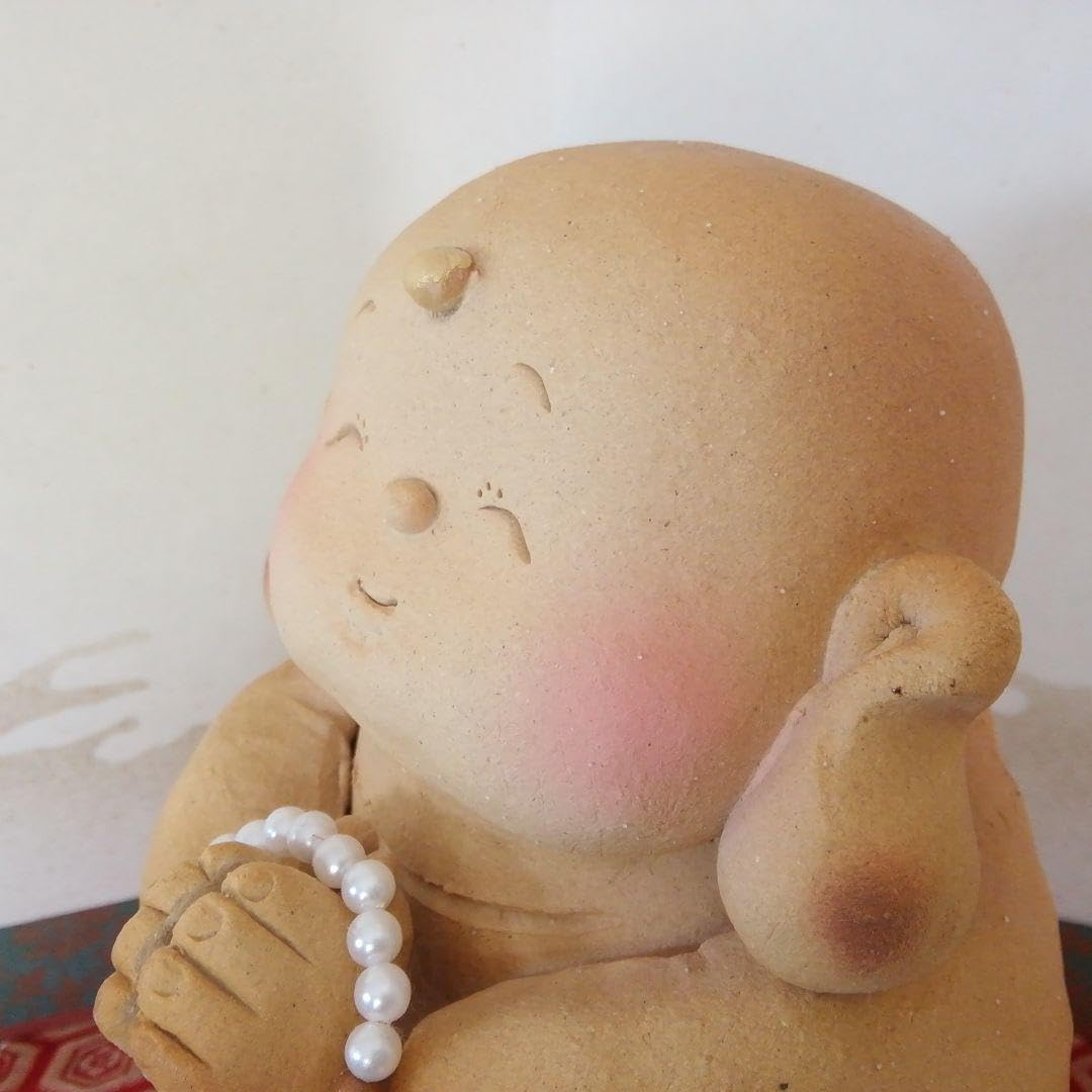 Amazon.co.jp: 地蔵 お地蔵さん 願掛け お守り しあわせ 陶人形 陶器