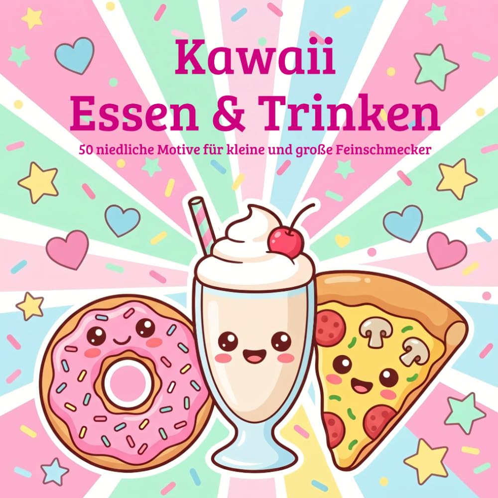 Kawaii Essen & Trinken: 50 niedliche Motive für kleine und große Feinschmecker