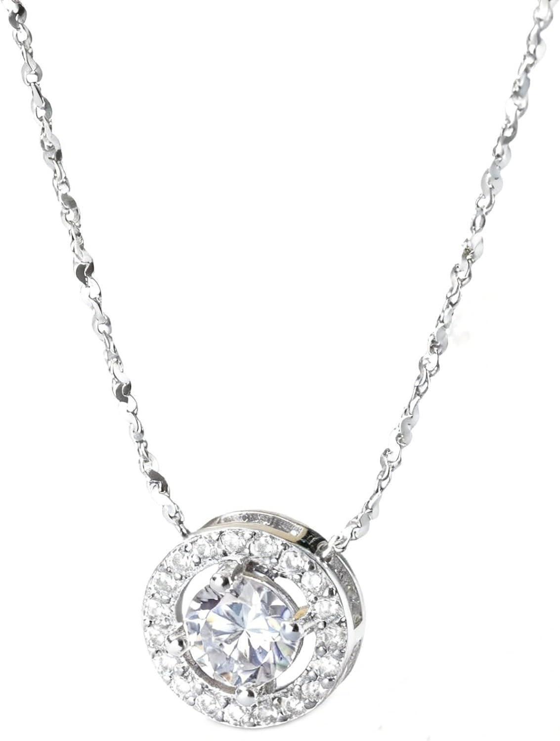 Cubic Zirconia Necklace for Women Imitation Diamond Pendant Fashion Pendant Chain Necklace Women Jewelry Gift Birthday Gifts Light Luxury Design Necklace