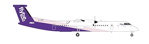 herpa 559829 – Bombardier Q400, Flybe Passagierflugzeug, Flugzeug Modell, Flieger,